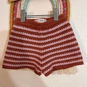 zara knit toddler shorts